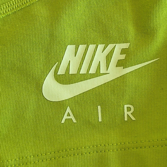 Nike Air Tight Fit High Rise Short Athletic Woman's Shorts Lime Green Large NEW - Picture 3 of 11